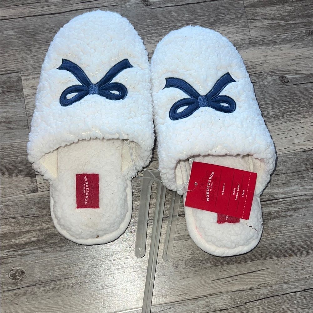 Wondershop White and Blue Women's Slippers